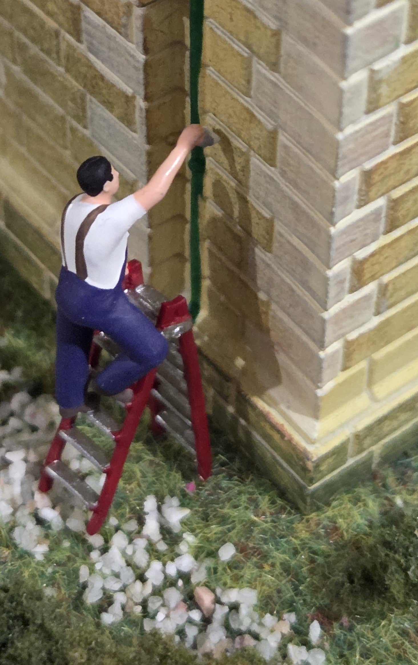 Painting Figure Set – 2 Piece HO Scale - People and Ladders Collection