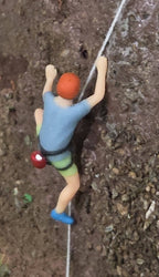 Hand-Painted Miniature Climbing Set – 2 Piece HO Scale Miniature People Collection