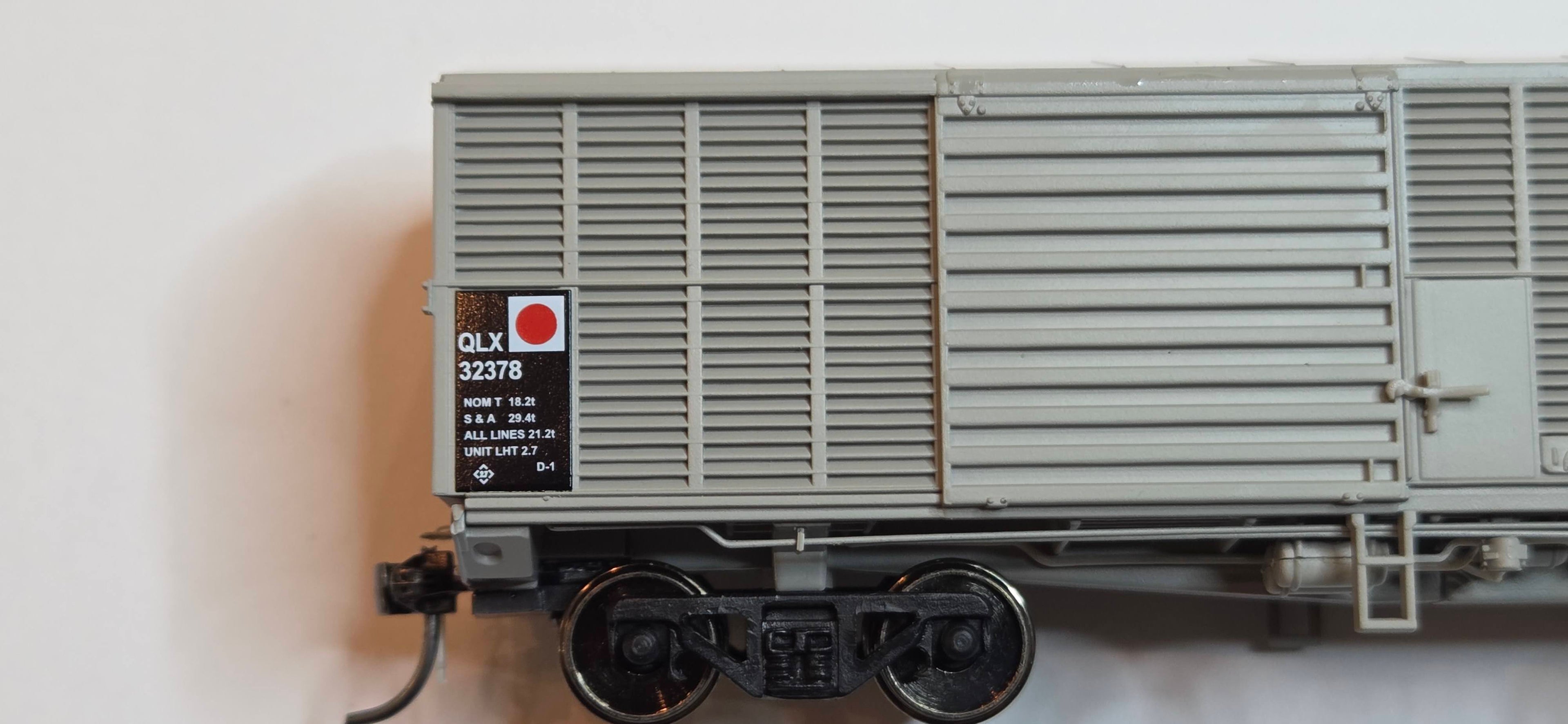 WUISKE RTR001 QLX Box Wagon – As Built Set 1 (3 Pack) – HOn3½ Queensland Rail