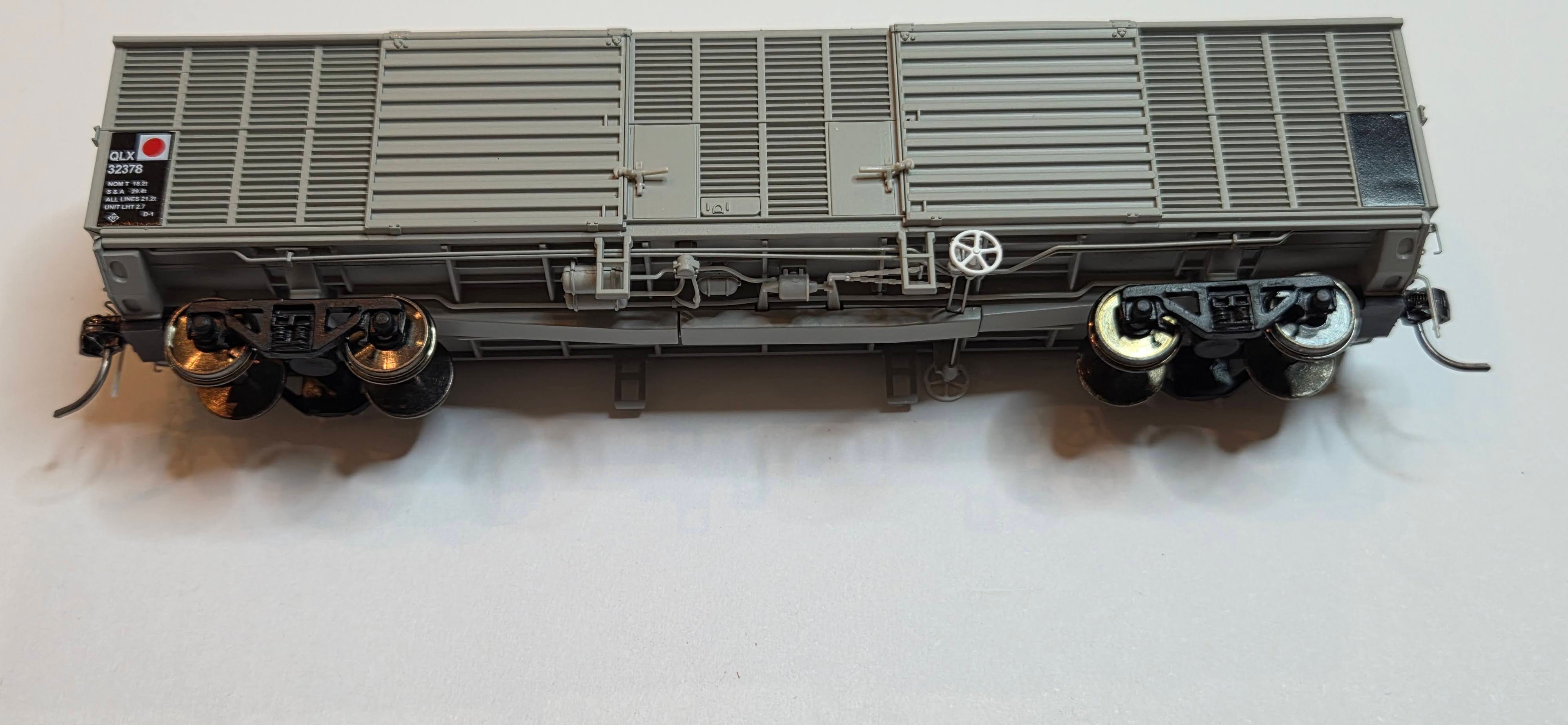 WUISKE RTR001 QLX Box Wagon – As Built Set 1 (3 Pack) – HOn3½ Queensland Rail