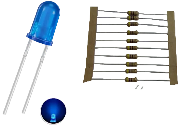 5mm LED Kit with Resistors – 12V DC (Pack of 10)