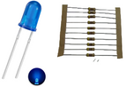 5mm LED Kit with Resistors – 12V DC (Pack of 10)