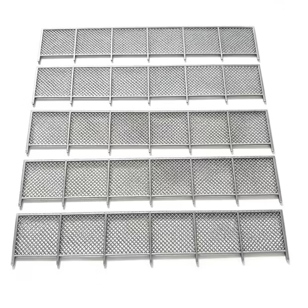 HO/OO Gauge Chain-Link Fence Sections – 155 × 30mm – 5 Pack