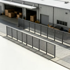 HO/OO Gauge Chain-Link Fence Sections – 155 × 30mm – 5 Pack