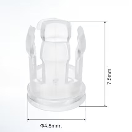 3mm LED Clear Panel Mounting Clips – 5 Pack