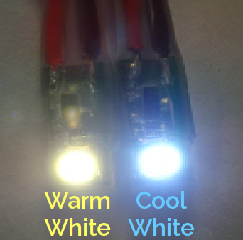 Cool White LED Bulb 12V DC – Pre-Wired Model Railway Building Light
