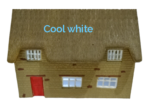 Cool White LED Bulb 12V DC – Pre-Wired Model Railway Building Light