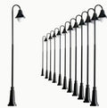 Victorian Courtyard Lights 12VDC warm white 5 pack