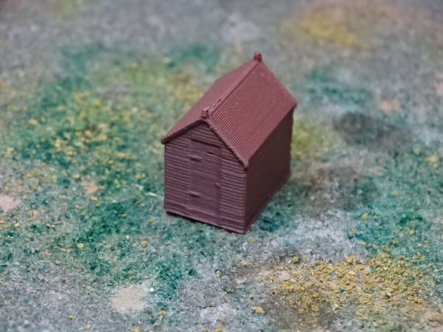 Wooden garden shed N, TT, 00 and 0 gauge