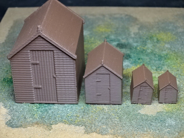 Wooden garden shed N, TT, 00 and 0 gauge