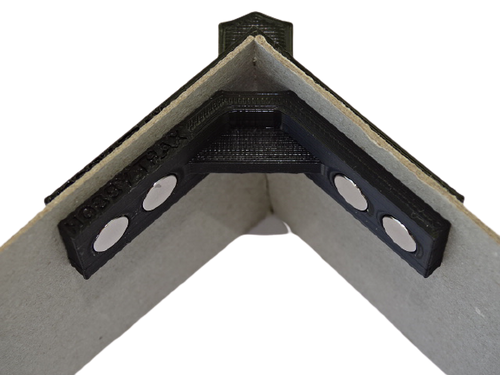 50mm Magnetic 90° Corner Clamps for Model Building – Large Pair