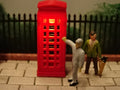 Illuminated Red Telephone Kiosk and GPO Box – OO Gauge