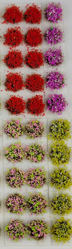 Flower Tufts – Miniature Landscape Scenery Tufts (40 Mixed Colours)