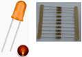 Orange 3mm LED Kit with Resistors – 12V DC (Pack of 10)