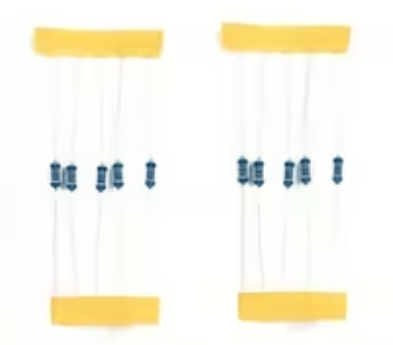 Four-Head Warm White Street Lights Pack 10 with 12V DC Resistors (HO Scale)