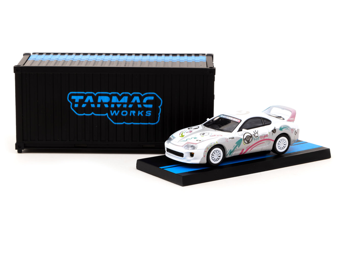 1/64 Toyota Supra RZ Logitech G AURORA with Container - Logitech Special Edition