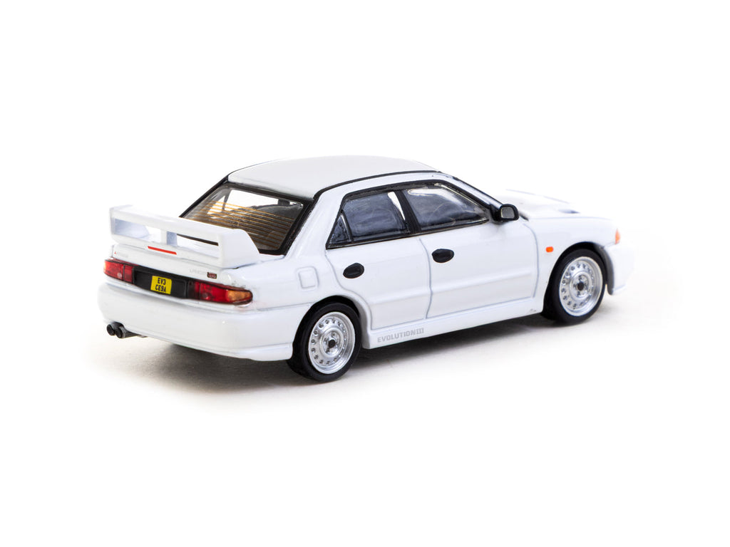 1/64 Mitsubishi Lancer RS  Evolution III White - Lamley Special Edition - Tarmac Works