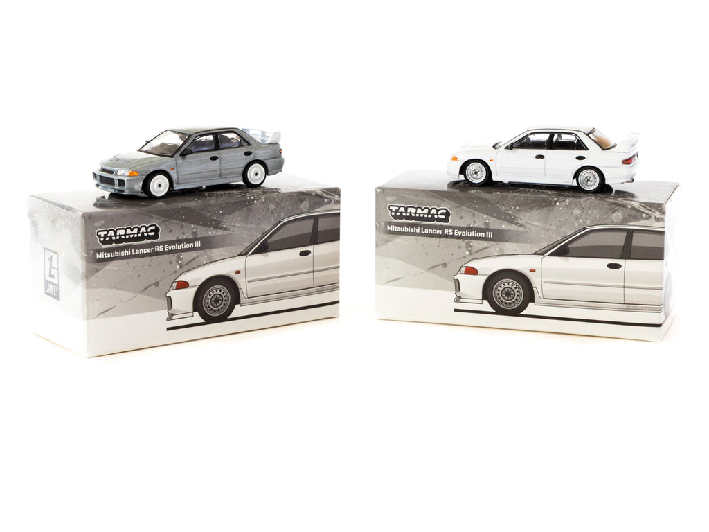 1/64 Mitsubishi Lancer RS  Evolution III White - Lamley Special Edition - Tarmac Works