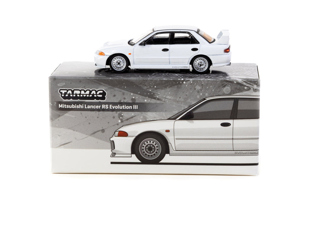 1/64 Mitsubishi Lancer RS  Evolution III White - Lamley Special Edition - Tarmac Works