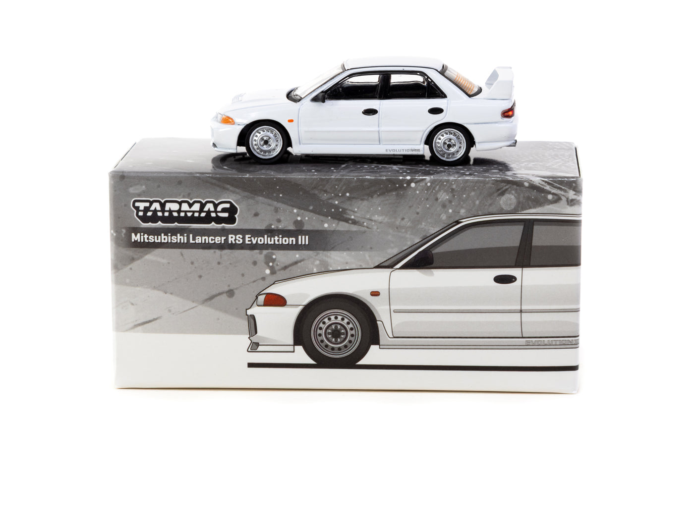 1/64 Mitsubishi Lancer RS  Evolution III White - Lamley Special Edition - Tarmac Works