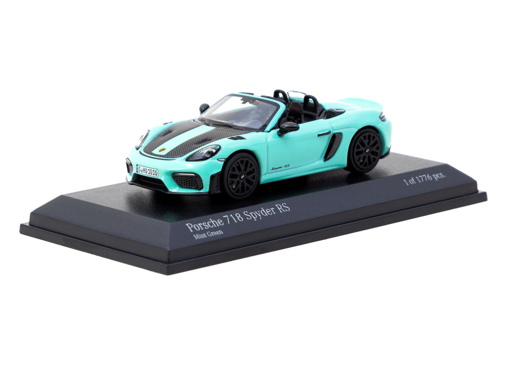 1/64 Porsche 718 Spyder RS Mint Green - Tarmac Works X Minichamps