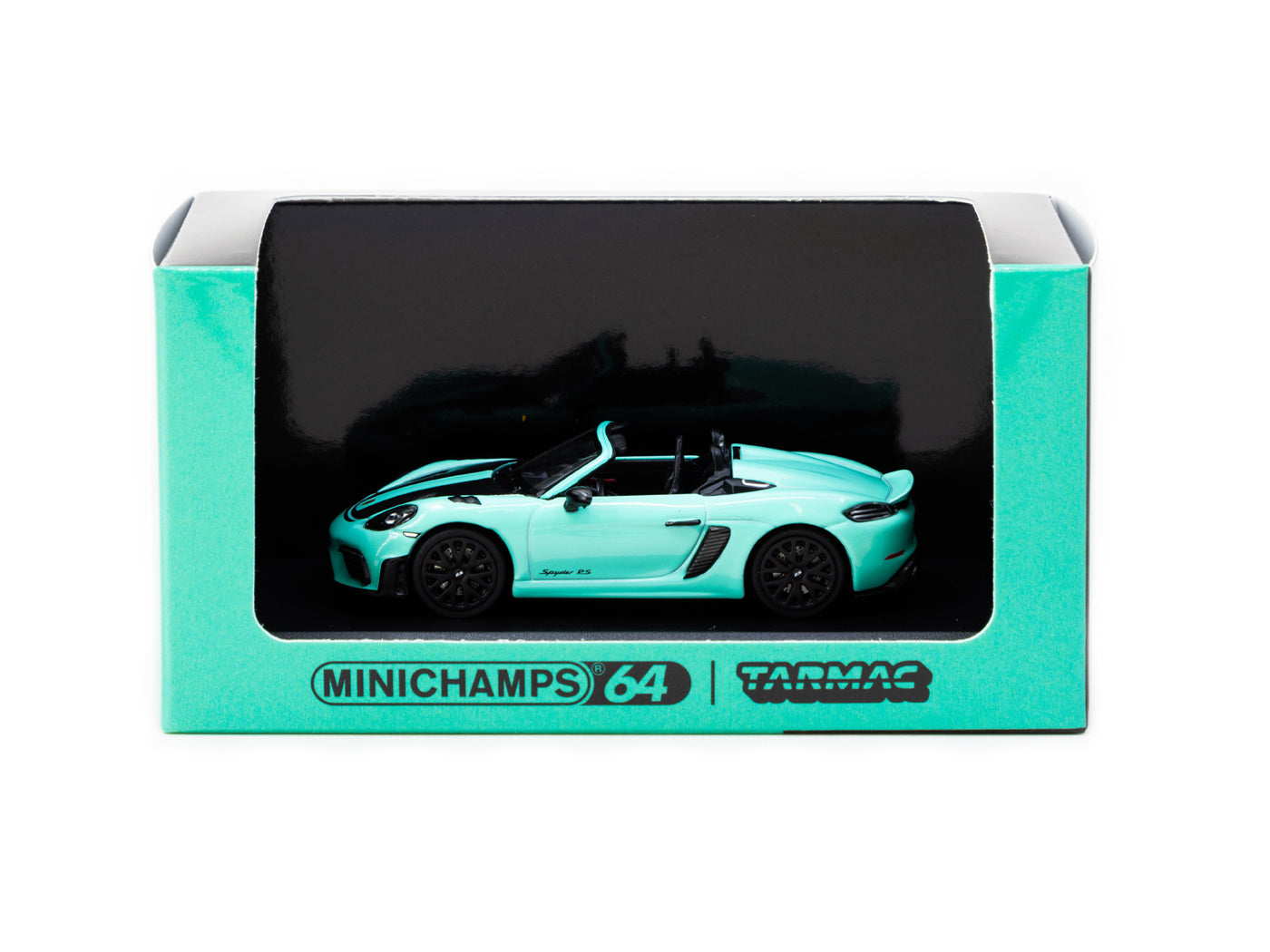 1/64 Porsche 718 Spyder RS Mint Green - Tarmac Works X Minichamps