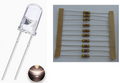 Warm White 3mm LED Kit with Resistors – 12V DC (Pack of 10)