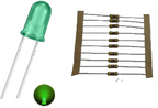 3mm LED Kit with Resistors – 12V DC (Pack of 10)