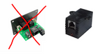 Original NCE PCP board crossed out beside HobbyTrax replacement