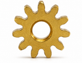Enhanced high-resolution image of Hornby X8271 11 tooth brass pinion gear
