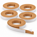 N gauge self-adhesive cork underlay — five 2m rolls, 25mm wide × 2mm thick