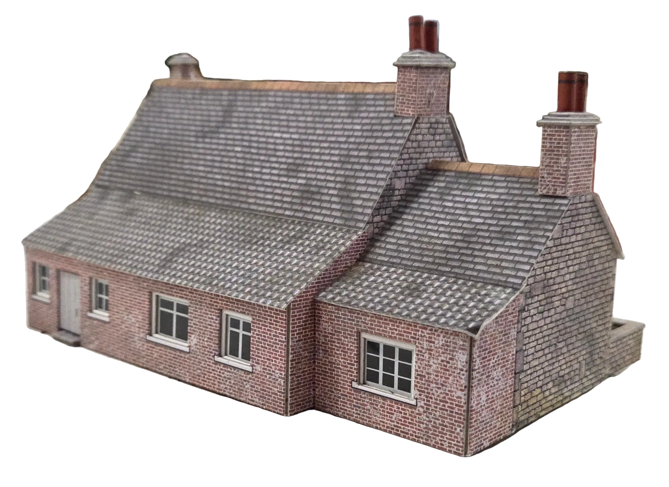 OO/HO Scale Tudor Manor House – Pre-Built Card Scenic Building – PreLoved