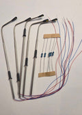 HO and 0 Scale Warm White Steel Column Lamp Light Posts