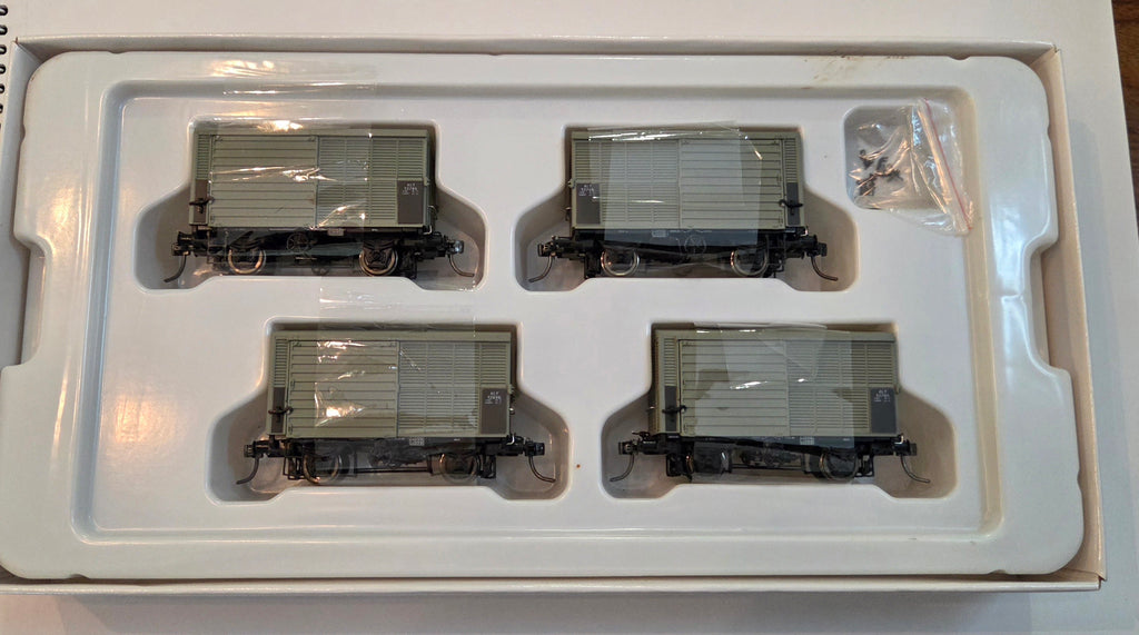 Heritage Edition QR 'ALY' Steel Louvred Van – ALY1 (1964–1967) As Built – 4 Car Set – HOn3½ 12mm Gauge