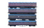 BR Maroon 57ft Non-Corridor Coach Set (4) – 3 Composite & 1 Brake Van – OO Gauge