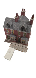 OO/HO Scale Card Kit Terraced Houses (1) – Built & Painted – PreLoved